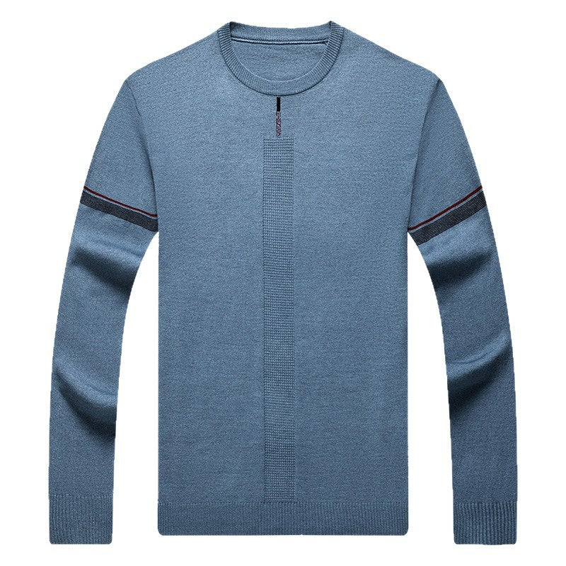 Herren hochwertiger Rundhalspullover mit strukturiertem Design Aliams