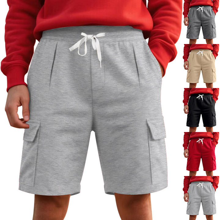 Herren Cargo-Shorts mit elastischem Bund und praktischen Seitentaschen Aliams