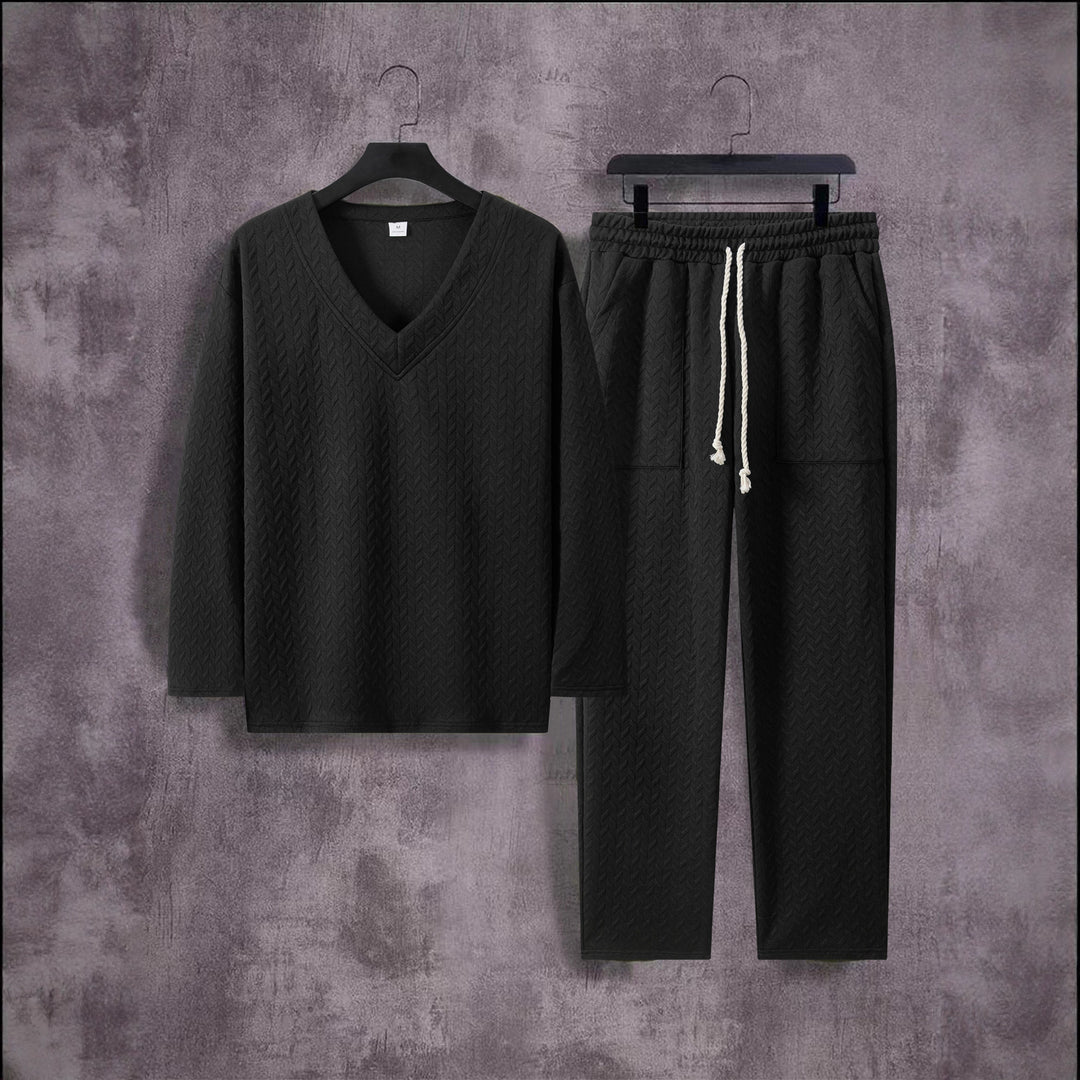 Herren V-Ausschnitt Freizeitanzug Aliams