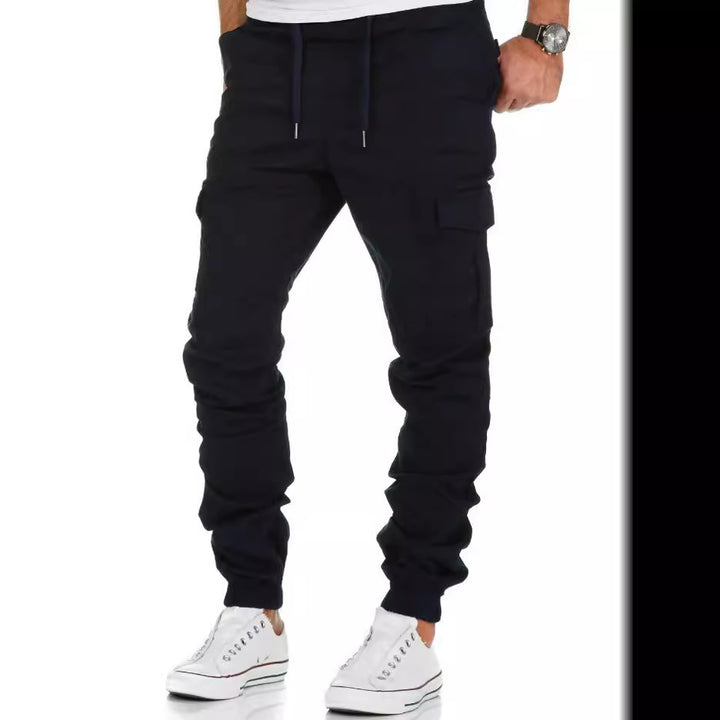 Herren Cargo-Hose mit elastischem Bund und praktischen Taschen Aliams