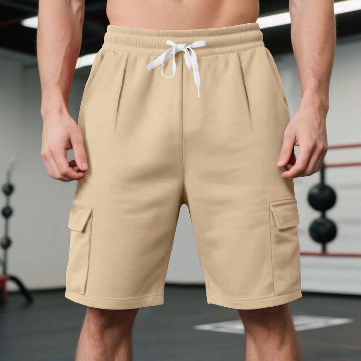 Herren Sportliche Cargo-Shorts mit elastischem Bund und praktischen Taschen Aliams