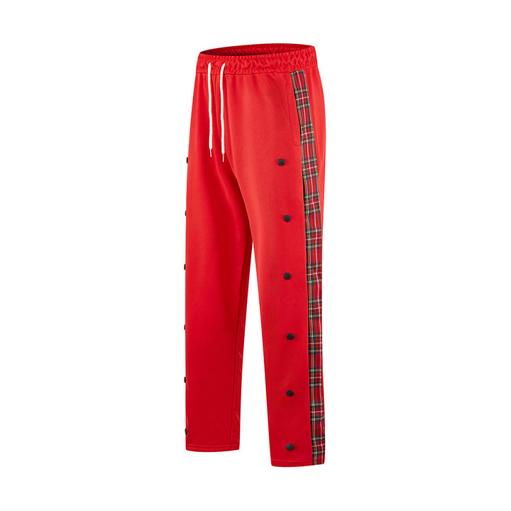 Herren Sportliche Jogginghose mit Druckknopf-Design und elastischem Bund Aliams