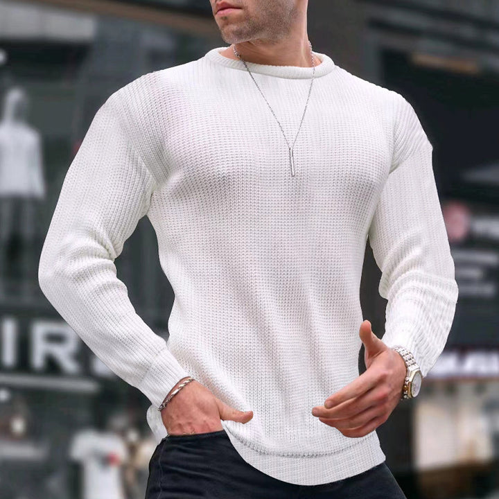 Herren Strickpullover mit strukturiertem Muster Aliams