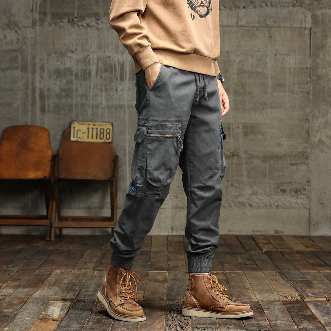 Herren Cargo-Pants mit funktionalen Taschen und elastischem Bund Aliams