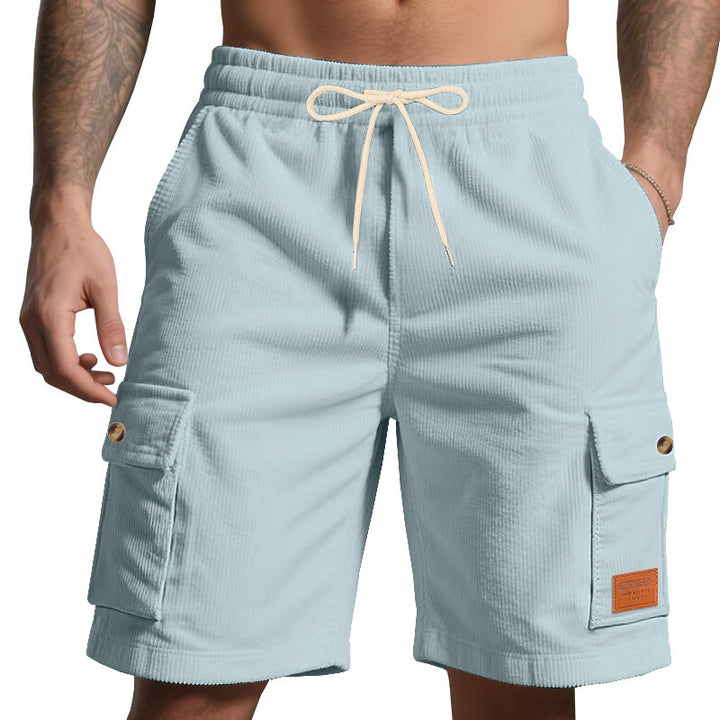 Herren Cargo-Shorts mit praktischem Faltendesign und elastischem Bund Aliams