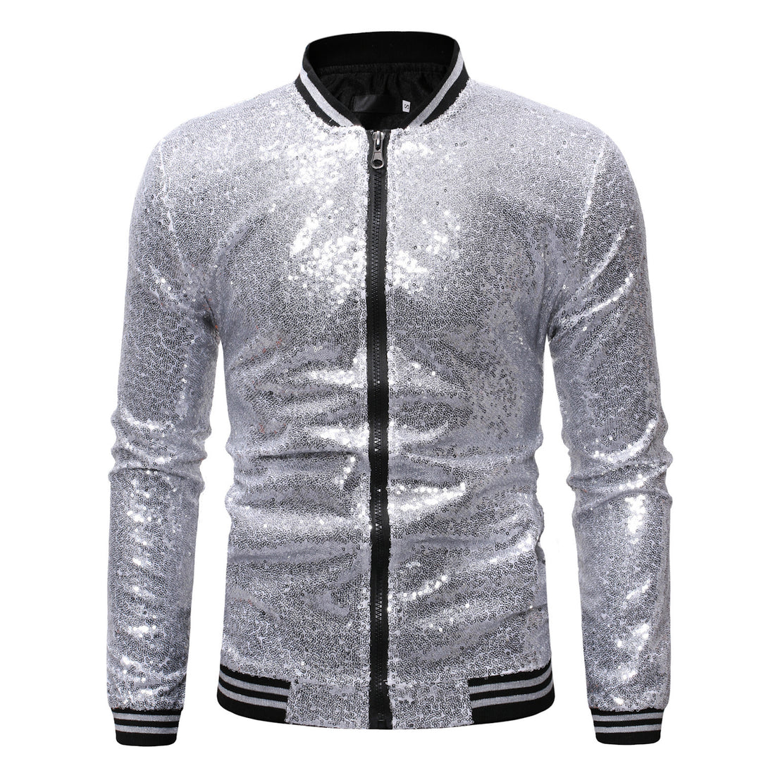 Herren Sportlicher Funktionsblazer mit Pailletten Aliams