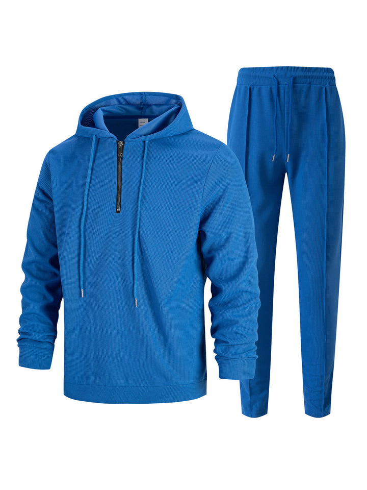 Herren Sportliches Hoodie- und Jogginghosen-Set mit atmungsaktivem Material und modischen Akzenten Aliams