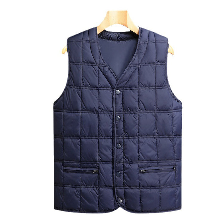 Herren Leichte Steppweste mit praktischem Reißverschluss und seitlichen Taschen Aliams