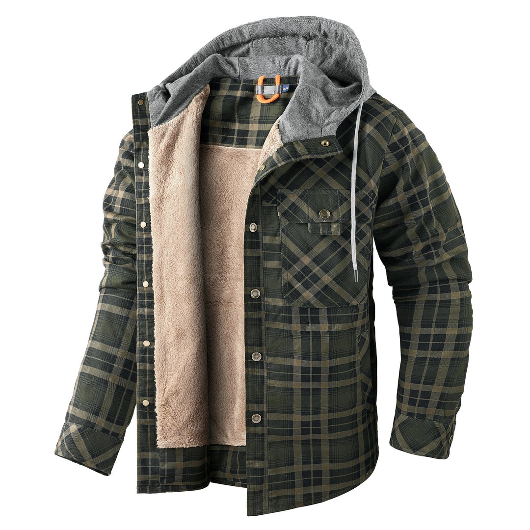 Herren Flanelljacke mit weichem Futter Aliams