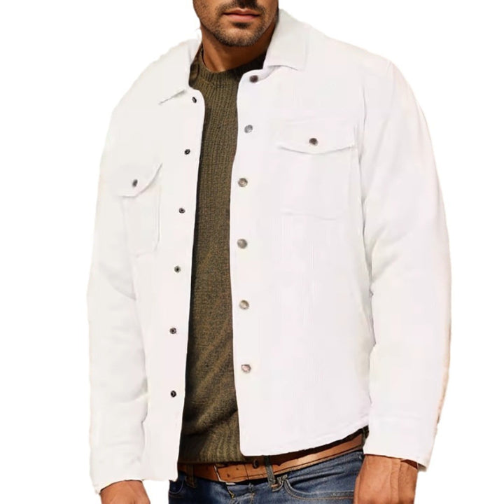 Herren Cordjacke mit utilitaristischen Details Aliams