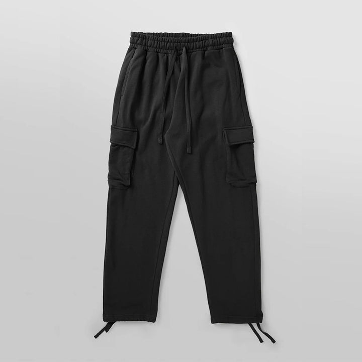 Herren Sportliche Cargo-Hose mit elastischem Bund und praktischen Taschen Aliams