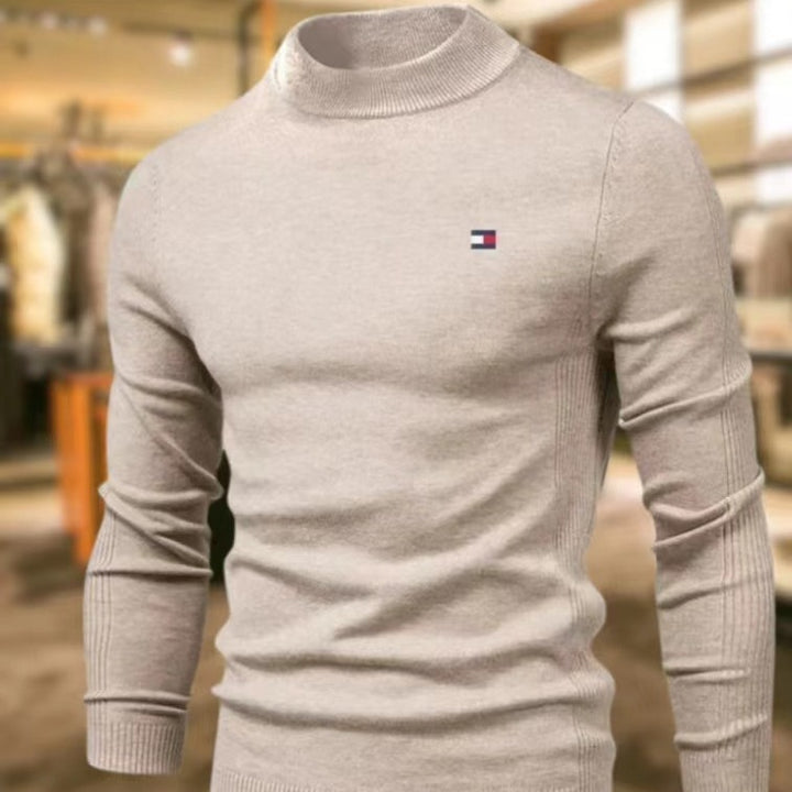 Herren stilvoller Rollkragenpullover aus weicher Merinowolle Aliams