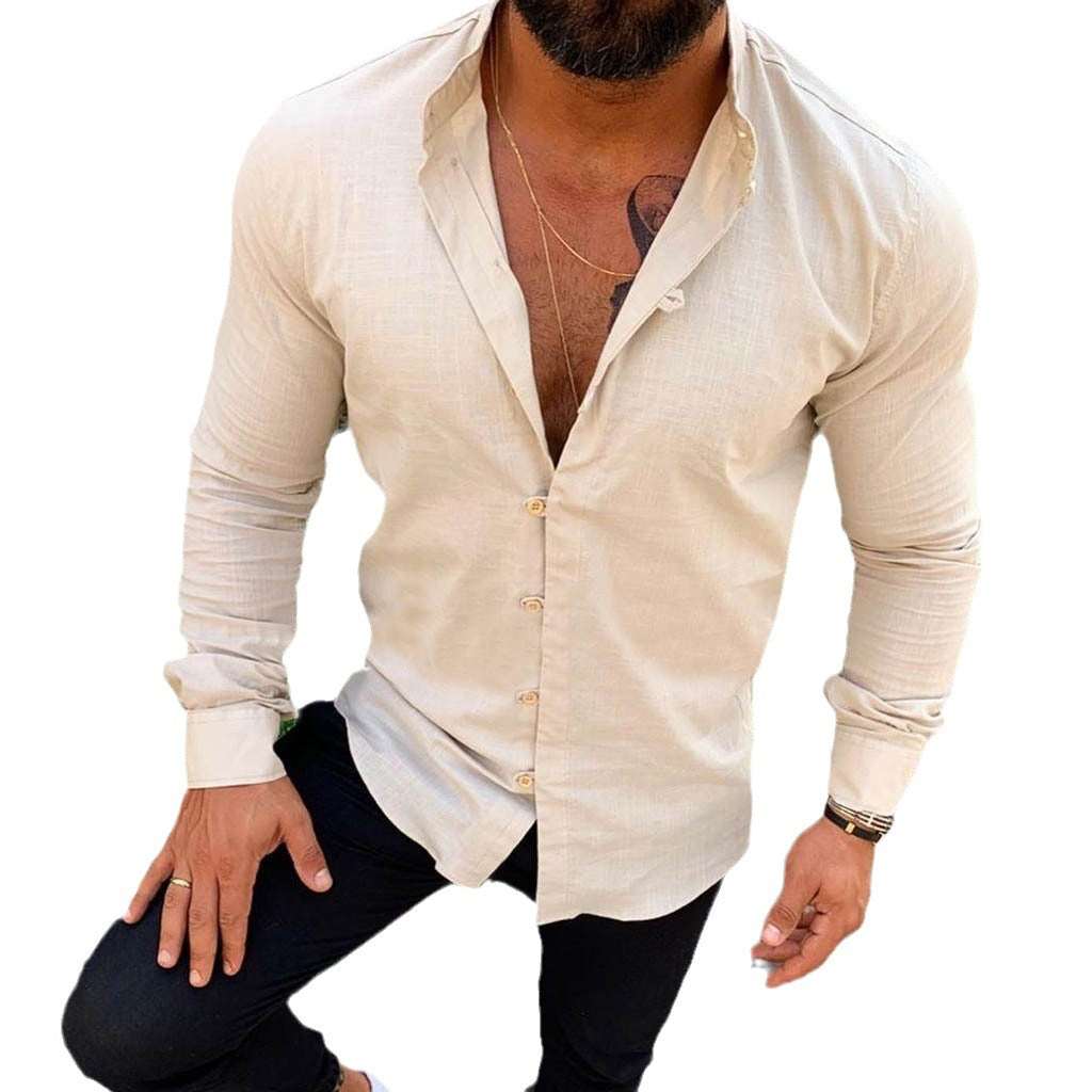 Herren Elegantes Baumwollhemd mit modernem Schnitt und feiner Textur Aliams