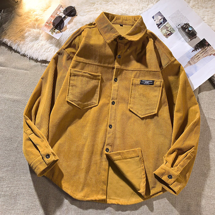 Herren Kordjacke mit modischem Schnitt und praktischen Brusttaschen Aliams