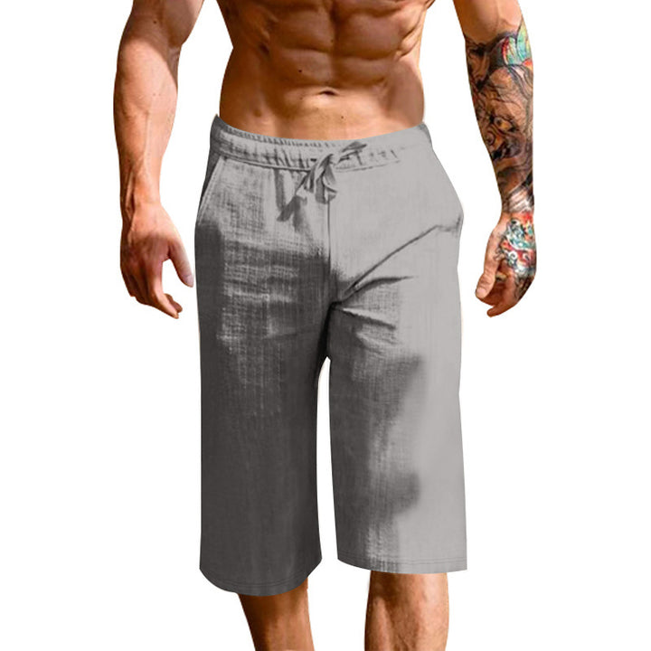 Herren bequeme Sport-Shorts mit elastischem Bund und verstellbarem Kordelzug Aliams