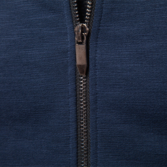 Herren Sportjacke mit modischem Stehkragen und elastischem Bund Aliams