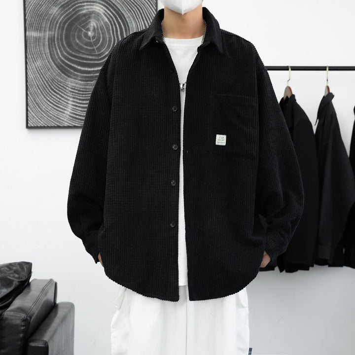 Herren Kordhemdjacke mit praktischen Brusttaschen und lässigem Schnitt Aliams