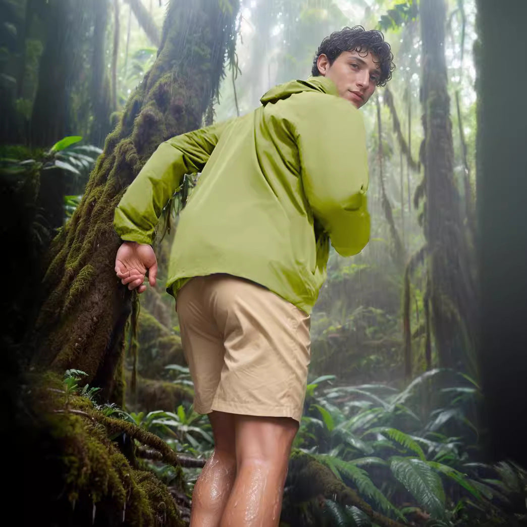 Herren Atmungsaktive Outdoor-Jacke mit Wasserabweisender Beschichtung Aliams