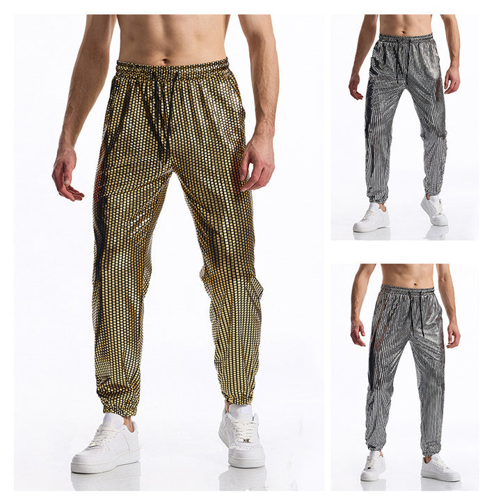 Herren atmungsaktive Jogginghose mit modernem Punktedesign Aliams