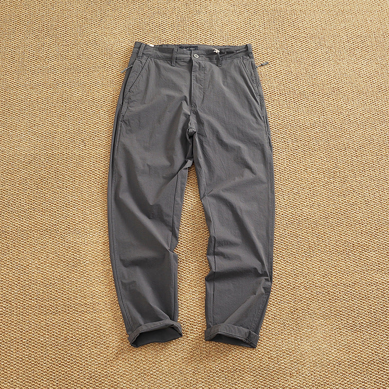 Herren Chino-Hose mit elastischem Bund und praktischen Eingrifftaschen Aliams