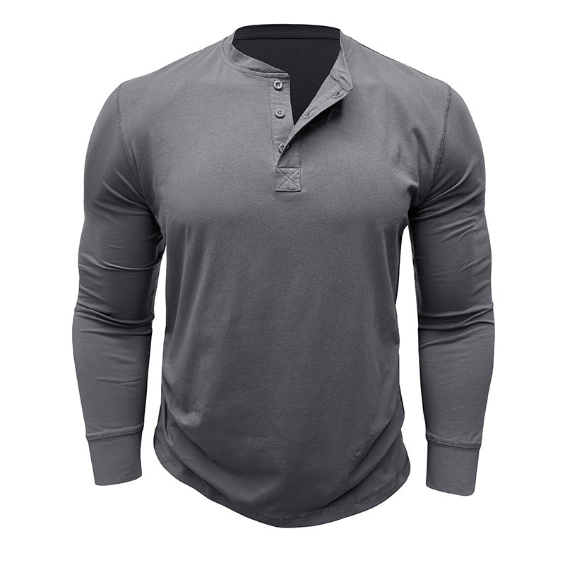 Herren Henley-Shirt mit Knopfleiste Aliams