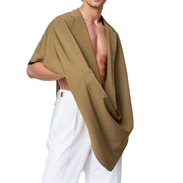 Damen Elegante Oversize-Umhangjacke mit praktischem Taschen-Design Aliams