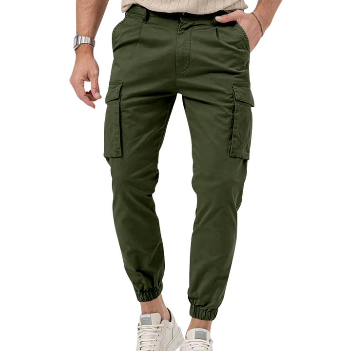 Herren Cargo-Hose mit  elastischem Bund und praktischen Taschen Aliams