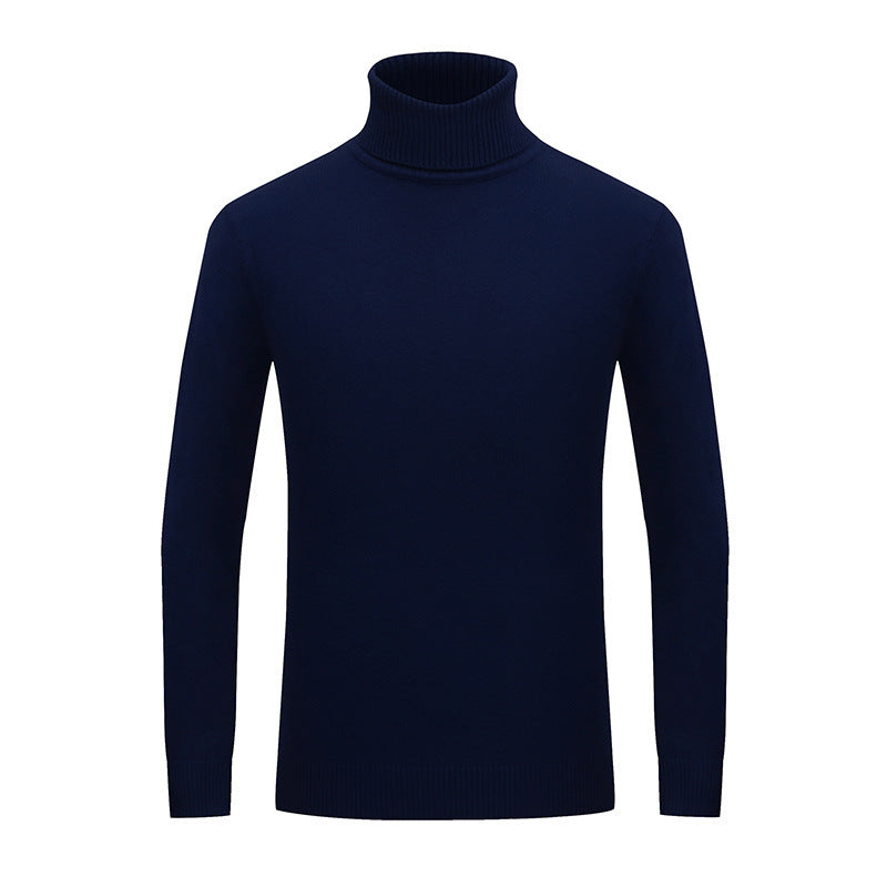 Herren Eleganter Rollkragenpullover aus feiner Wolle Aliams