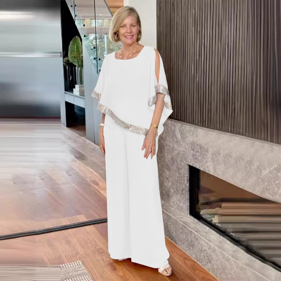 Damen Elegant geschnittenes Zweiteiliges Ensemble Aliams