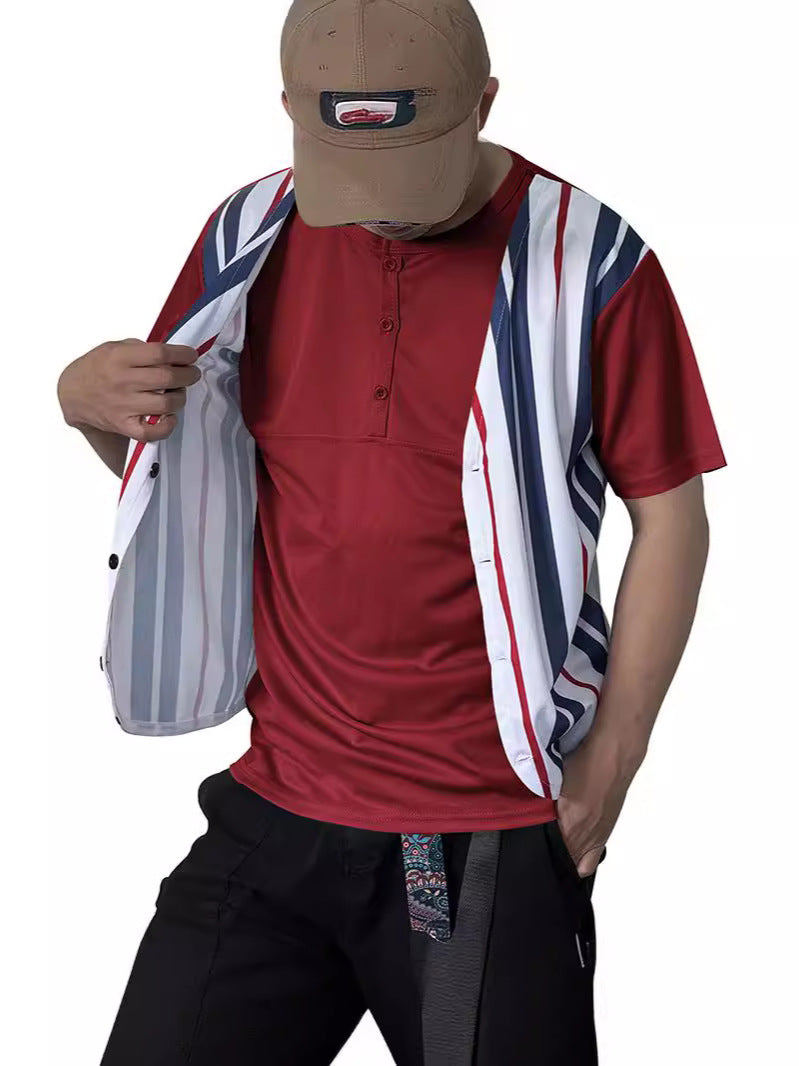 Herren Sportliches Hemd mit vielseitiger Weste Aliams