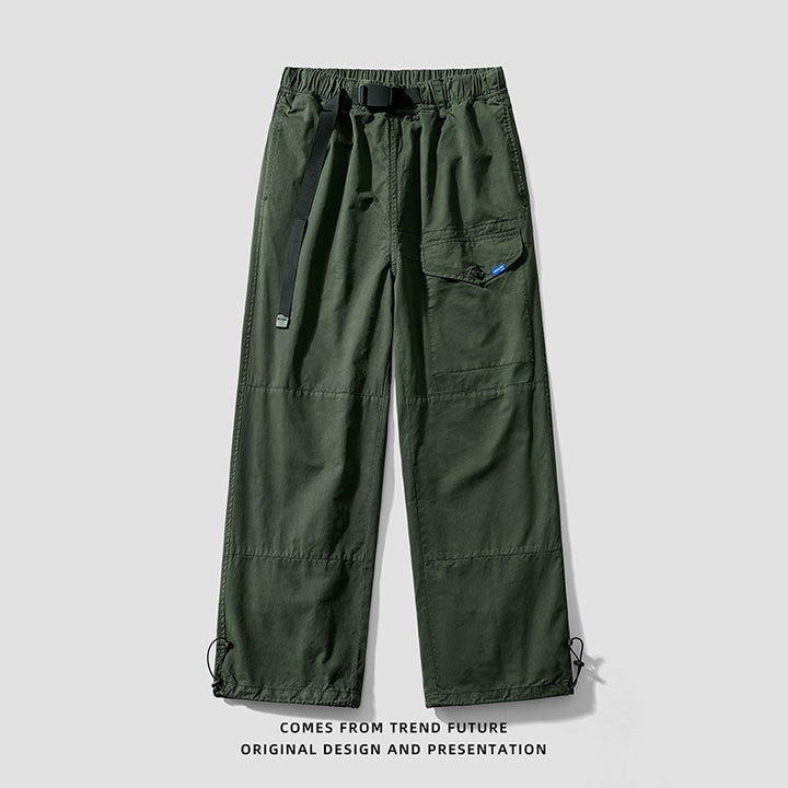 Herren Cargo-Hose mit verstellbarem Bund und praktischen Taschen Aliams