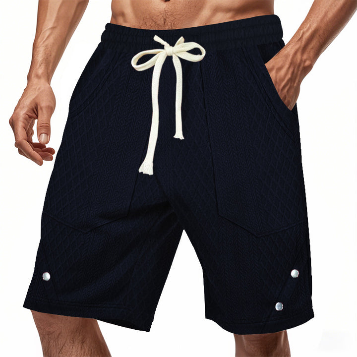 Herren Cargo-Shorts mit praktischen Taschen und elastischem Bund Aliams