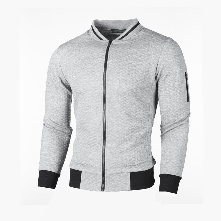 Herren Sportliche Steppjacke mit Reißverschluss und Kontrastdetails Aliams