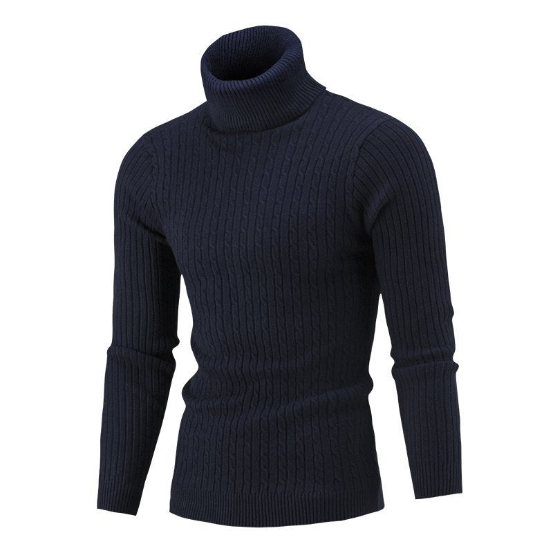 Herren Hochwertiger Strickrollkragenpullover Aliams