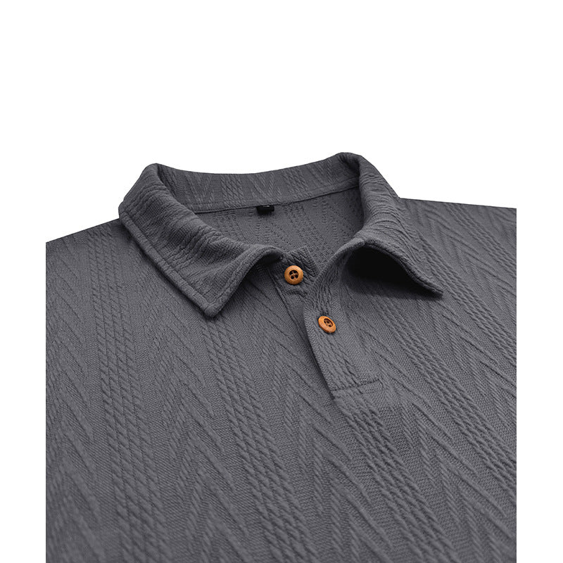 Herren Stilvolles kurzärmliges Poloshirt mit strukturiertem Design Aliams