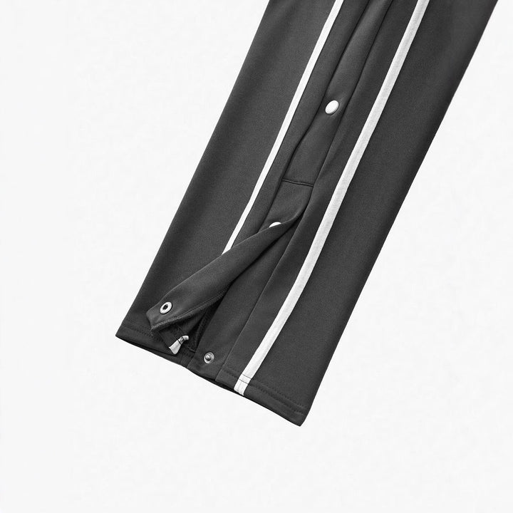 Herren Sportliche Freizeithose mit Knopf-Details Aliams