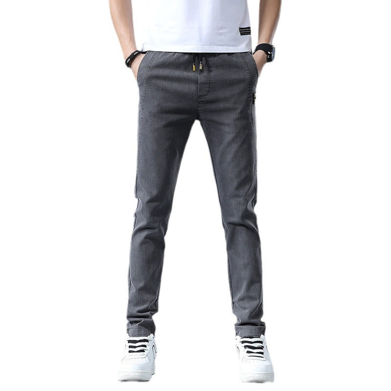 Herren stylische Chino-Hose mit verstellbarem Bund und modernen Details Aliams