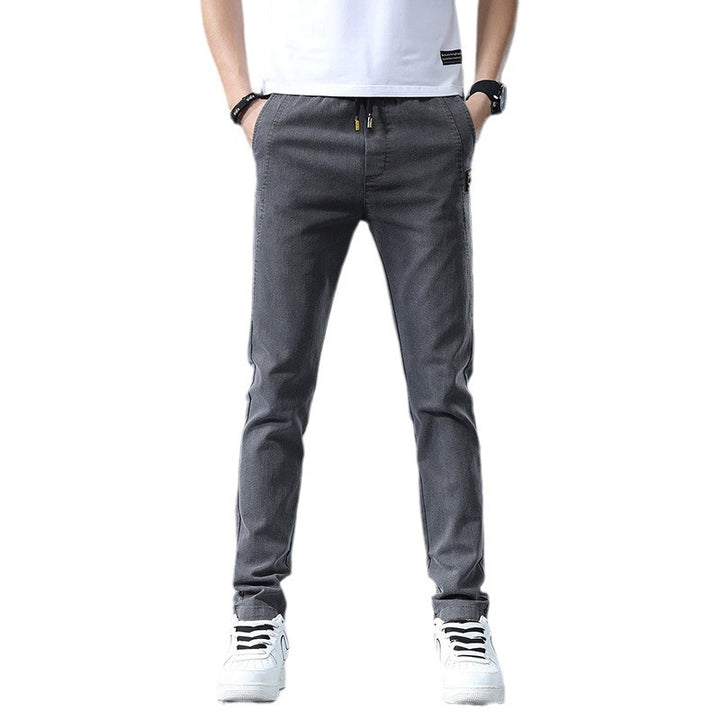 Herren stylische Chino-Hose mit verstellbarem Bund und modernen Details Aliams