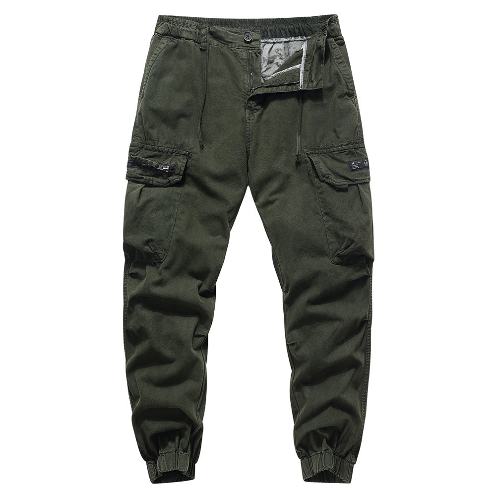 Herren Cargo-Hose mit elastischem Bund und mehreren praktischen Taschen Aliams