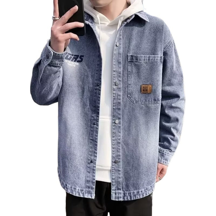 Herren Denim-Überhemd Aliams