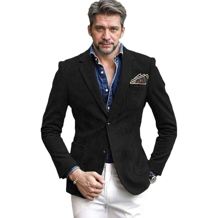 Herren Samt-Blazer mit eleganter Schnittführung Aliams