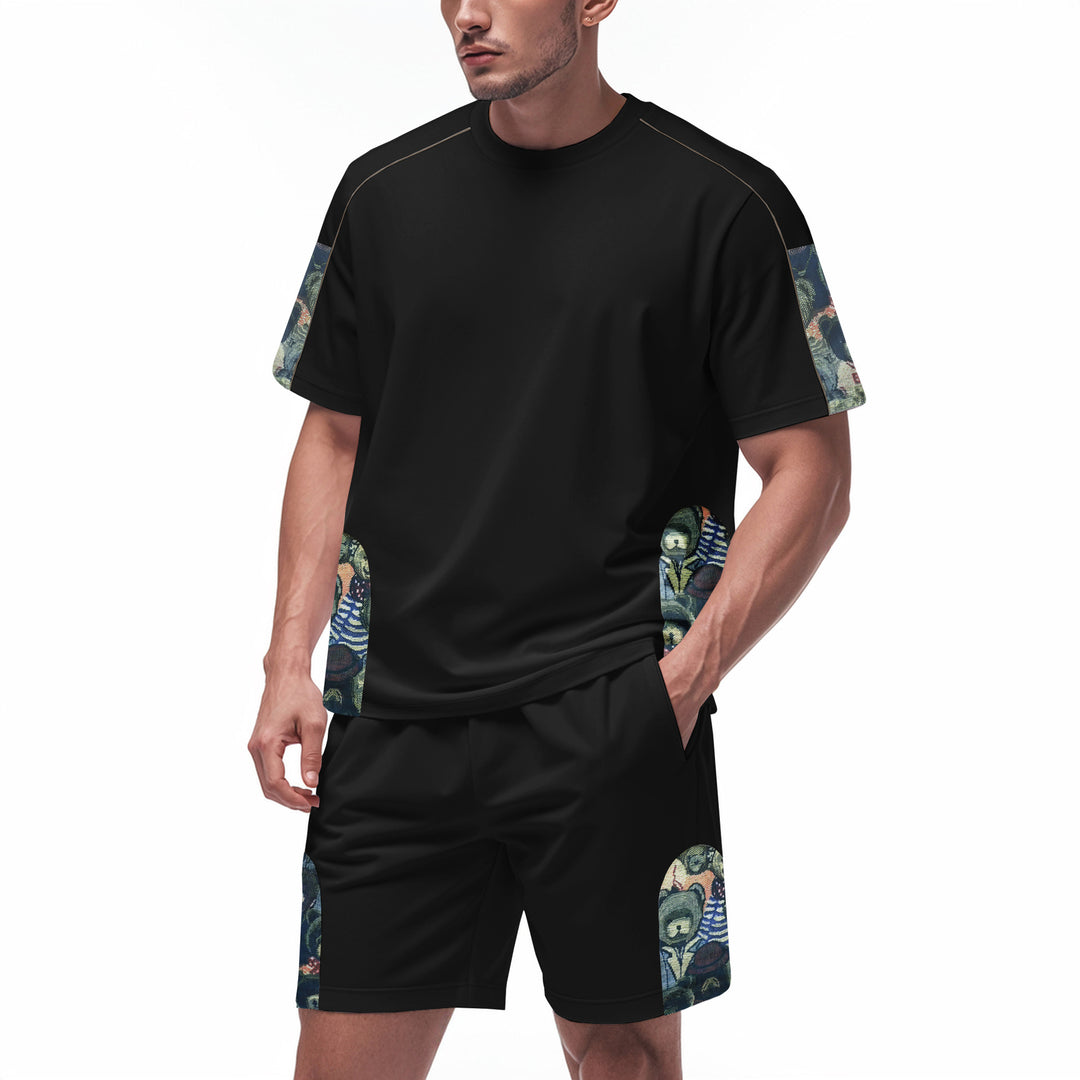 Herren Sportliches Freizeitset mit stylischem Print Aliams