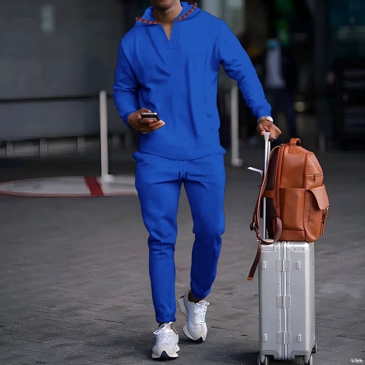 Herren Sportliches Kapuzenset mit atmungsaktivem sowie ergonomischem Schnitt Aliams