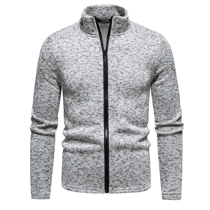 Herren Fleecejacke mit hohem Kragen und durchgehendem Reißverschluss Aliams