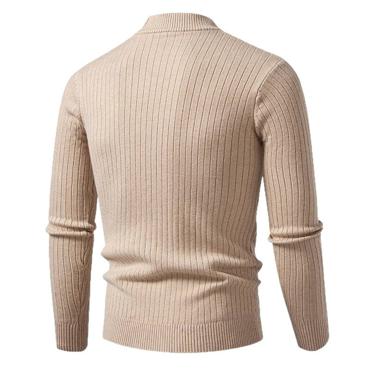 Herren Rollkragenpullover mit strukturiertem Zopfdesign Aliams
