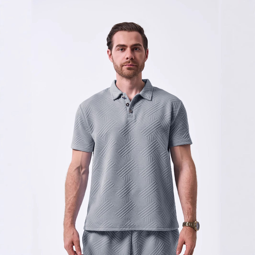 Herren Poloshirt mit strukturiertem Design Aliams