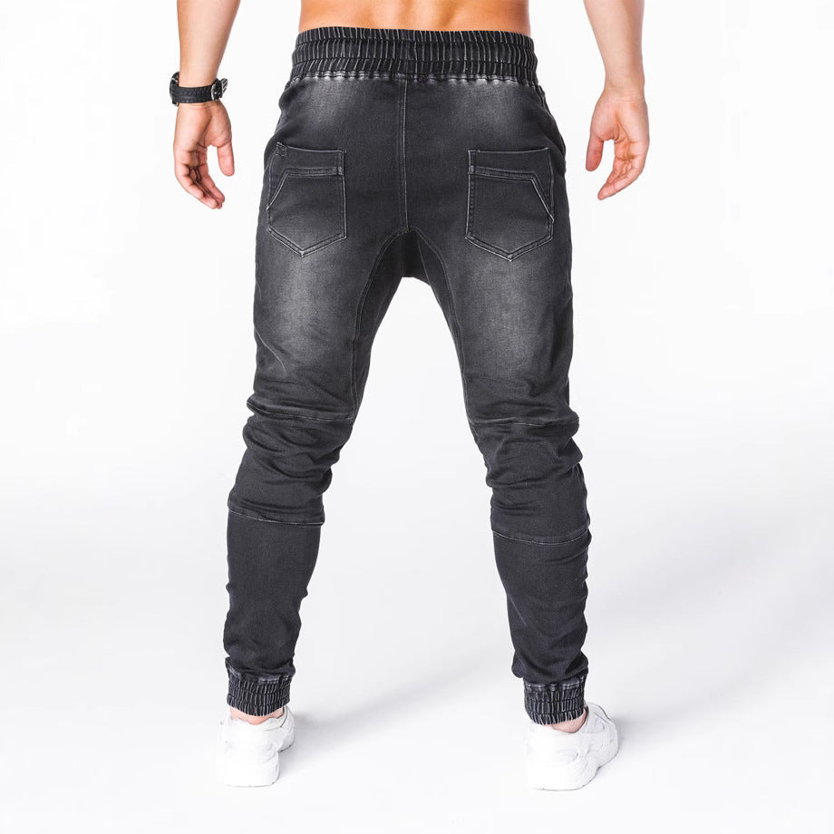 Herren Jogginghose im modernen Skinny Fit mit dehnbarer Baumwollmischung und sportlichen Details Aliams