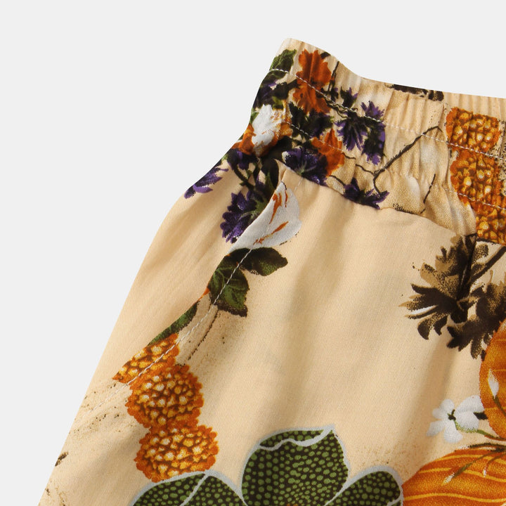 Herren Badeshorts mit mediterranem Blumendesign und elastischem Bund Aliams