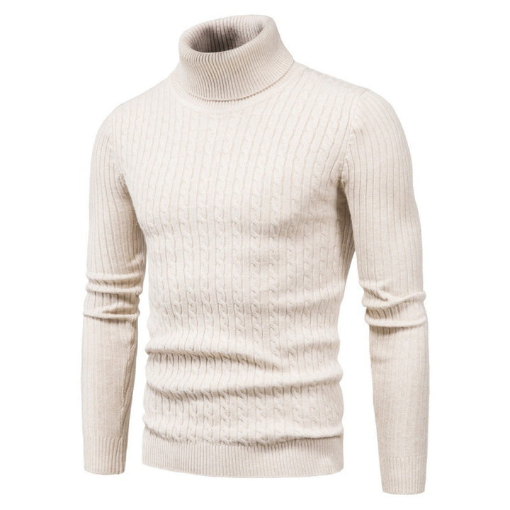 Herren Rollkragenpullover mit Zopfmuster Aliams