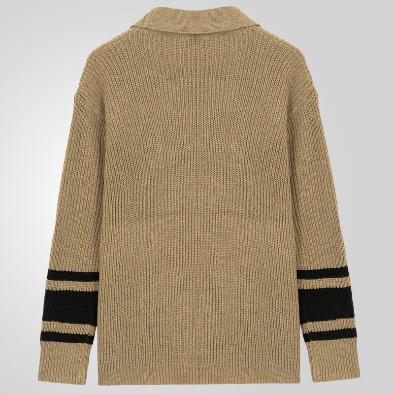 Herren Grobstrickcardigan mit modernen Details und praktischen Taschen Aliams